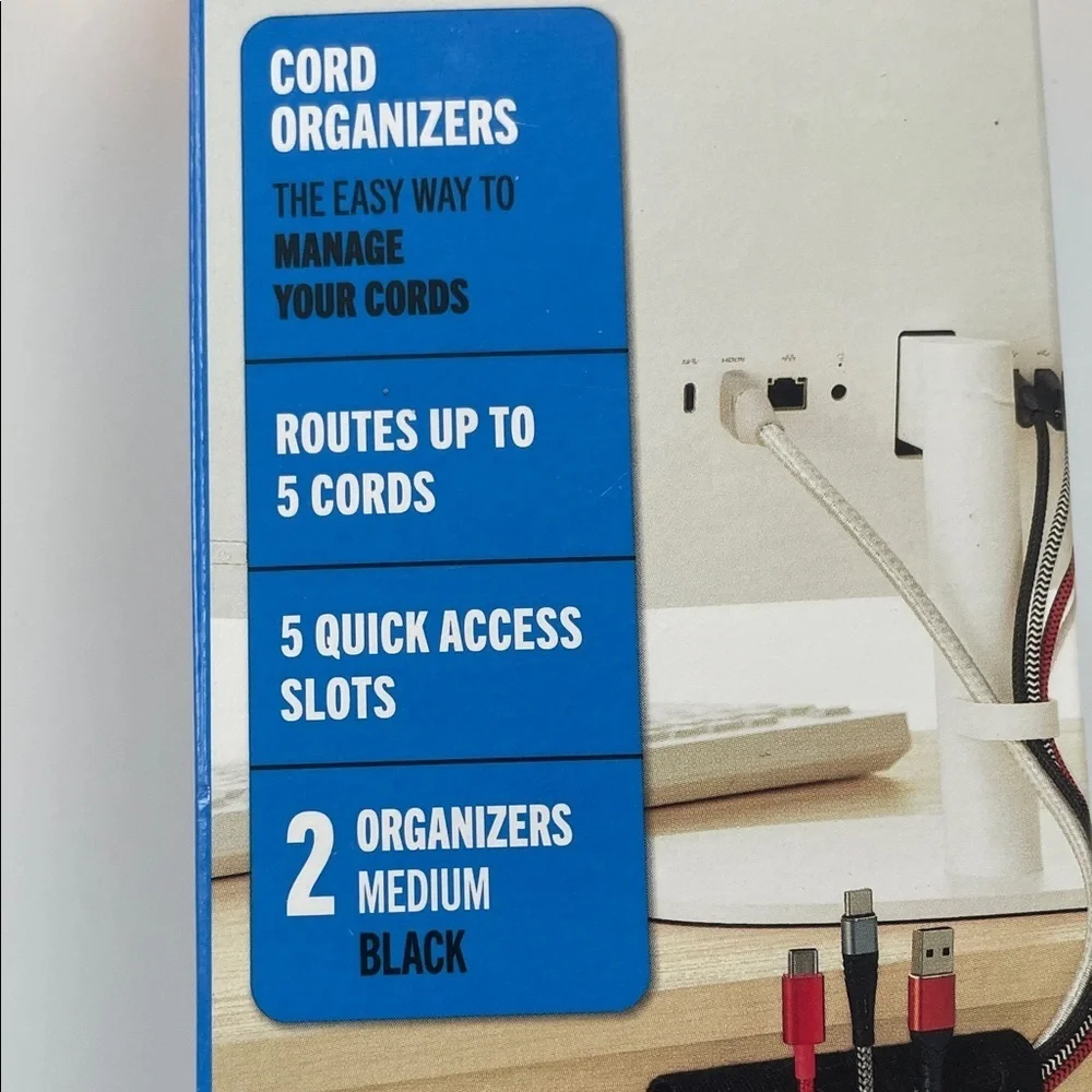 2 Velcro Cord Organizers